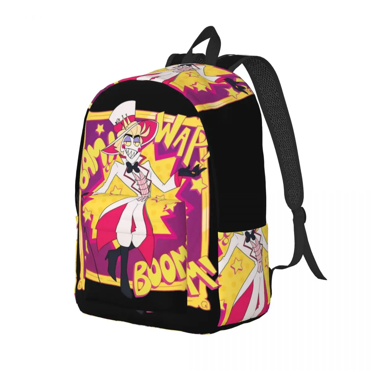 ハズビンホテル Hazbin Hotel 大型バックパック Hazbin Hotels Lucifer Classical Backpack Gift High School