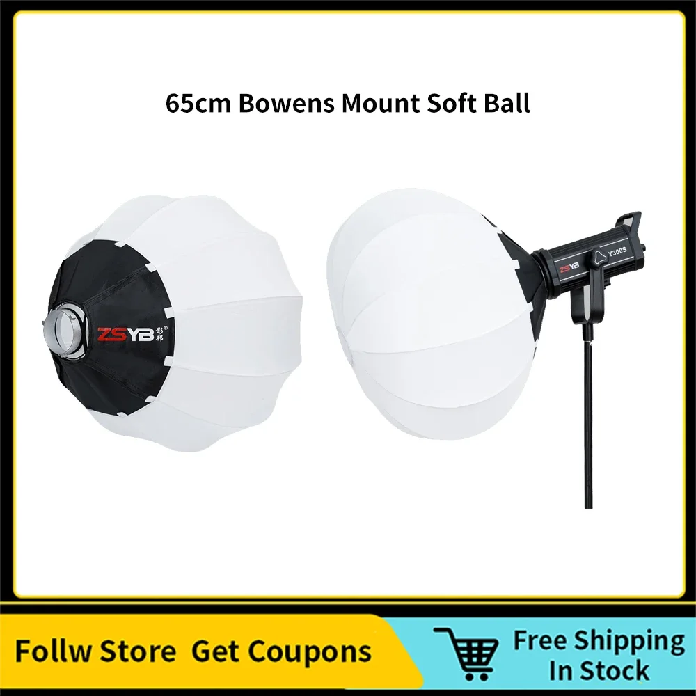 

SHIYAN 65cm Bowens Mount Softball Soft Light for Film-Making Video Shoot Flash Quick Disassembly