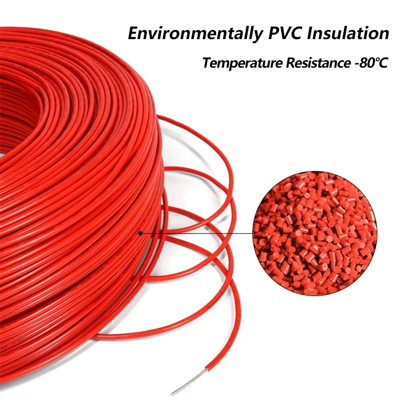 2~20M UL1007 Single Core Copper Wire 26 24 22 20 18 16 14 AWG PVC Insulation Solid Tinned Plating Line Electric Cable Line image 3