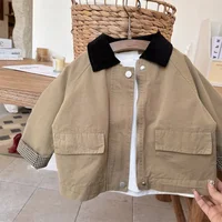 Coupe-vent pour enfants, nouveau Style coréen décontracté Baggy Simple, mode printemps-automne 2025 1