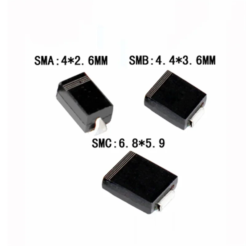 10 Pezzi Diodi Schottky SS34 40V 3A - SMD SMA DO214AC Per Circuiti Elettronici - Foto 3