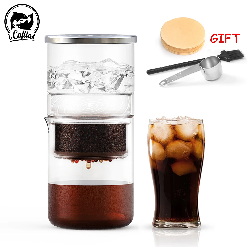 300ML Ice Drip Coffee Pot Ice Cold Brew 