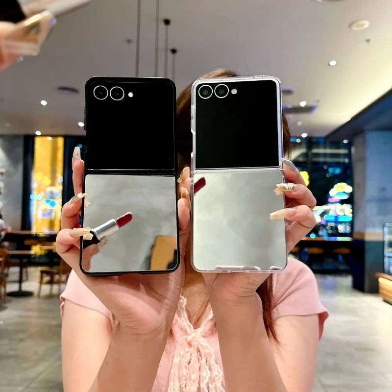 Luxury Mirror Makeup Phone Case - Ultra Slim, Thin, Shockproof, Stylish Korean-Inspired Design