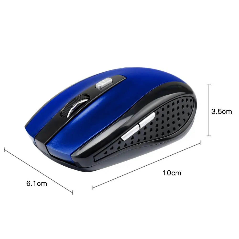 Aubess Adjustable DPI 6 Buttons Optical Gaming Mouse Gamer Wireless Mice with USB Receiver 2.4GHz_voghion.com