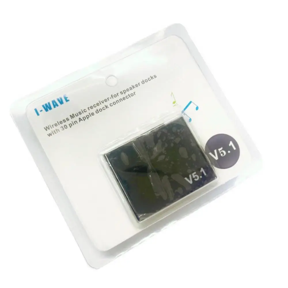 Pin Wireless Bluetooth Audio Receiver 5.1 Adapter For IPod IPhone Dock Docking Station Speaker