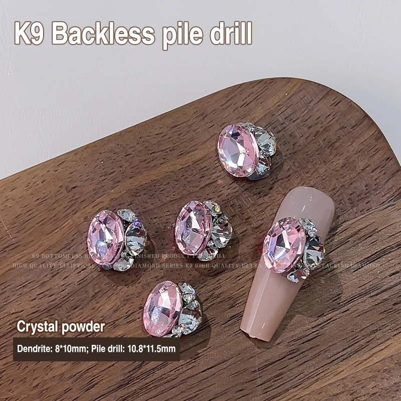 5PCS k9 Handgemachte Kristall Diamanten Gestapelt Nail art Strass Charms Edelstein Schmuck Teile Zubehör Für Nägel Dekoration DIY – Detail 10