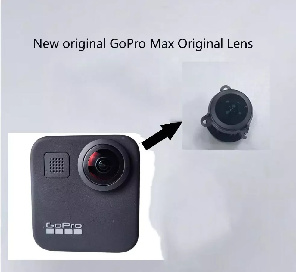Original Lens For Gopro Max 360 Camera Optical Lens Fish Eye Repair Parts Replace Accessories