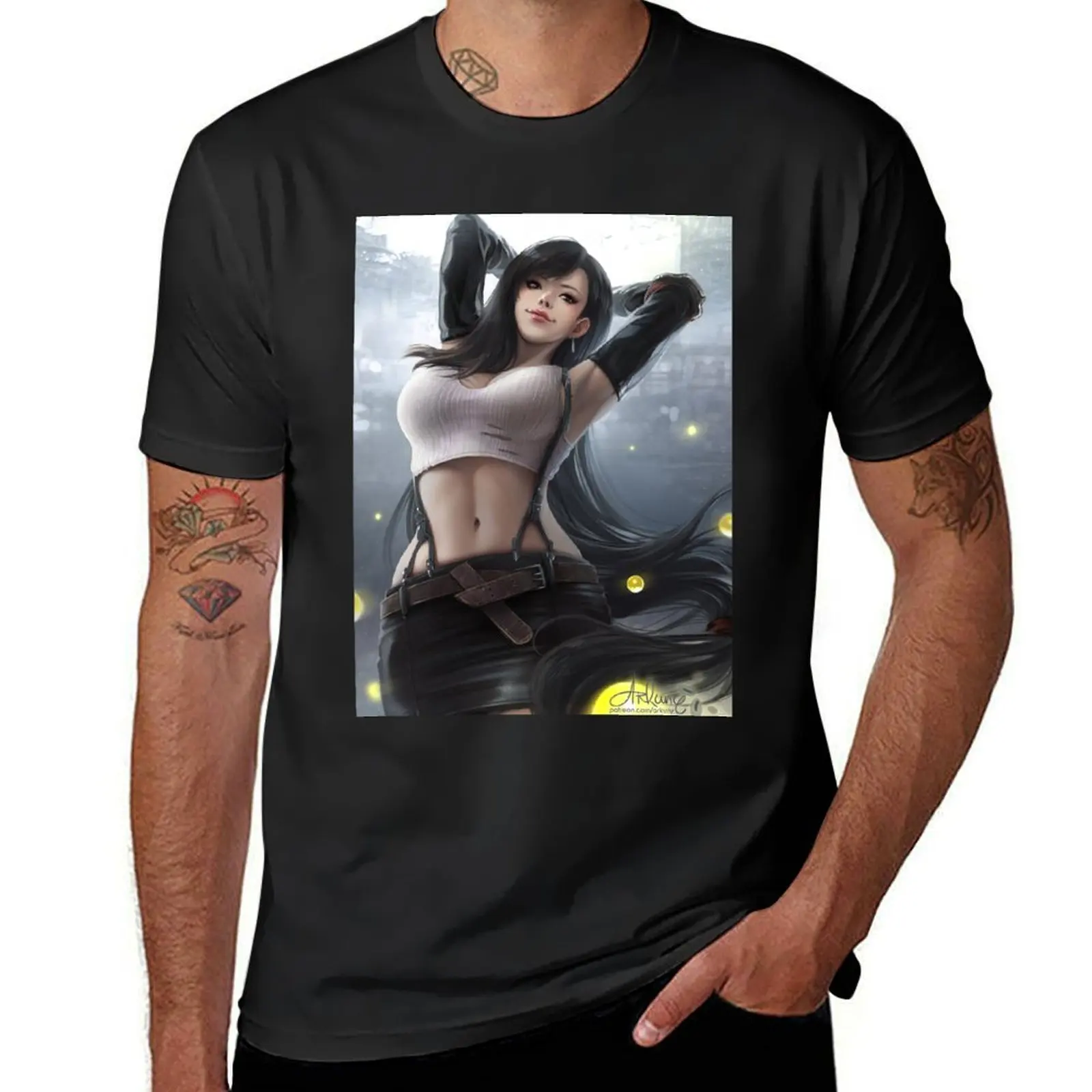 Tifa Lockhart - My Final Heaven T-Shirt plain vintage blanks mens vintage t shirts