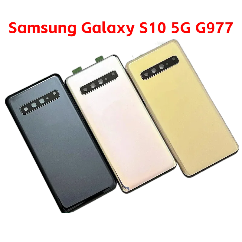 

For Samsung Galaxy S10 5G G977 6.7" Battery Cover Repair Replace Back Door Phone Rear Case Logo Adhesive