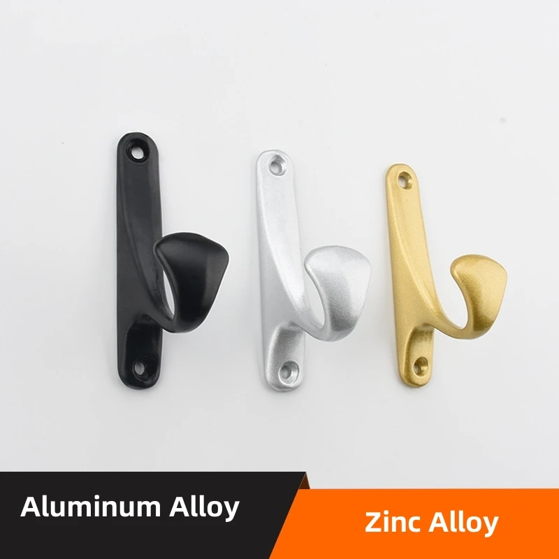 

Behind The Door Hanging Clothes With Aluminum Alloy Hook Coat Hooks Zinc Alloy Hooks Bathroom Bedroom Coat Rack Hooks