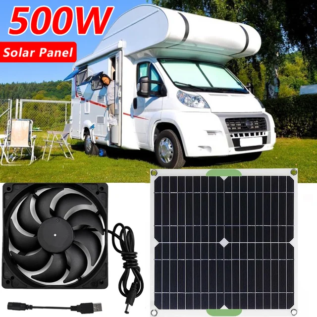 500W Solar Panel Powered Fan 10 Inch Ventilator Solar Exhaust Fan For Pet  Poultry House Greenhouse RV Roof Solar Exhaust Fan12V - AliExpress