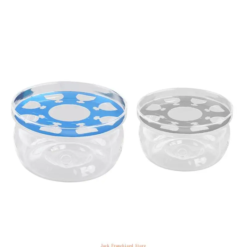 Retro Glass Tea Warmer Stand Holder Tea Stove Warmer for Household