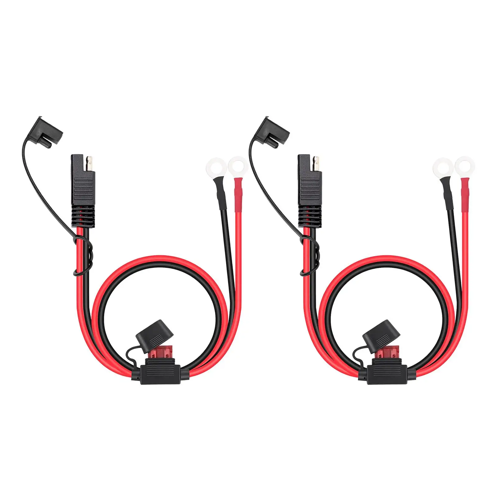 2X 16Awg Connettore Batteria Sae Cavo Di Prolunga Accessori Robusti Filo Di Rame Sgancio Rapido Per Bici, Auto, Trattore, Atv