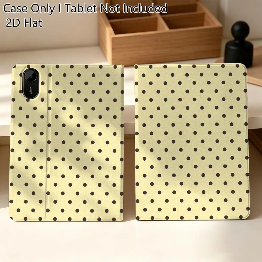 Cute Line Circle Art Vertical Gift Foldable Tablet Case
