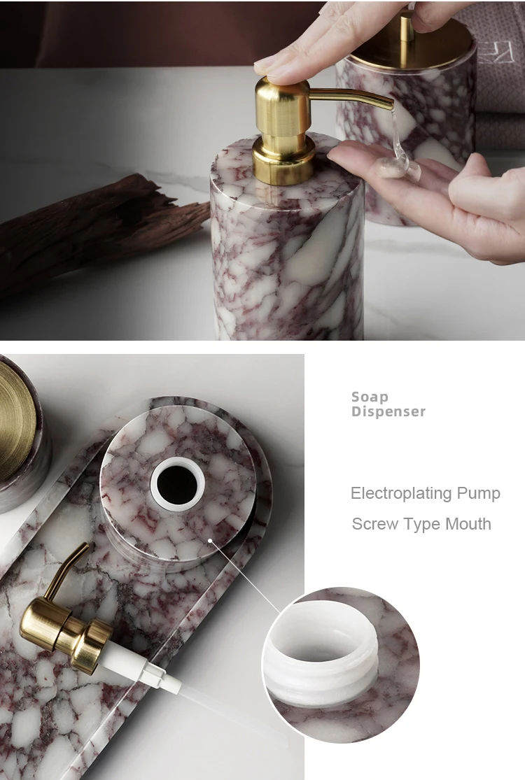 Calacatta Viola Violet Marble Bathroom Set Image 5