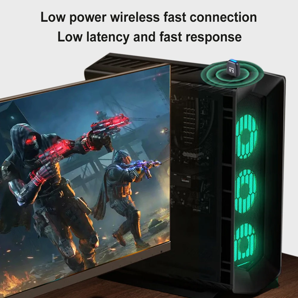 PC 컴퓨터 노트북 스피커용 USB 블루투스 5.4 어댑터, 송신기 리시버 드라이버 프리 무선 BT 5.4 동글 오디오 어댑터