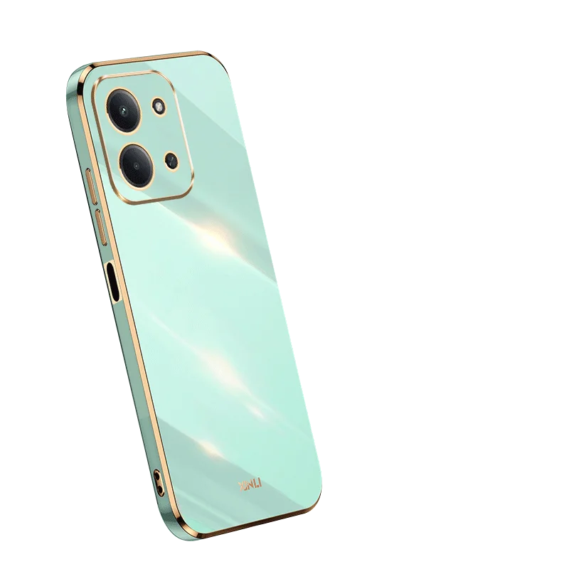 Luxury Square Plating Shockproof Soft Silicone Case