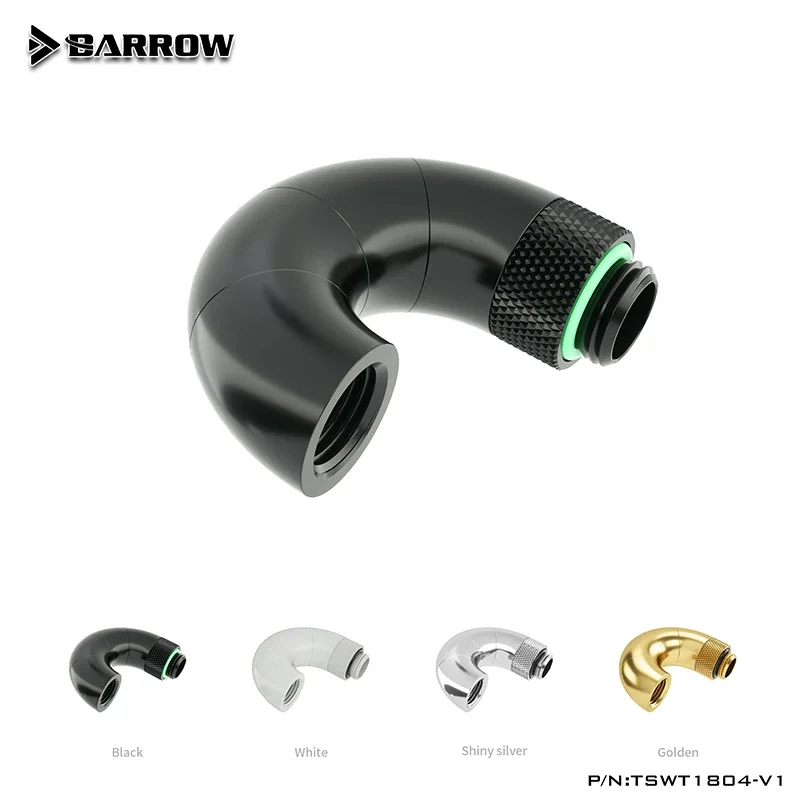 Adaptador Rotativo de Barrow para Refrigeração de Água de Computador Forma Multi-angle Snake Fitting 234 90 180 Graus 360 d M-fg1 4 - Imagem 3