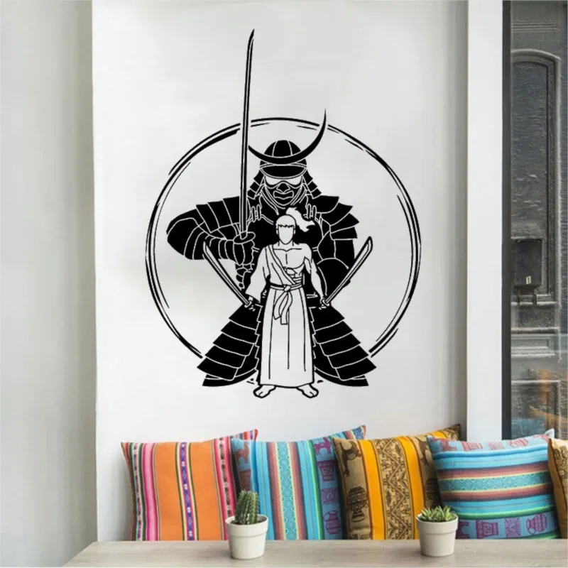 Pegatinas de pared de Demon Slayer, calcomanías artísticas de vinilo para  sala de estar, dormitorio, MURAL de arte, envío directo - AliExpress