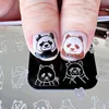 XMQ Steel Nail Art Stamping Plates Template Image Plate Halloween Nais Printing Tools 6*12cm 4