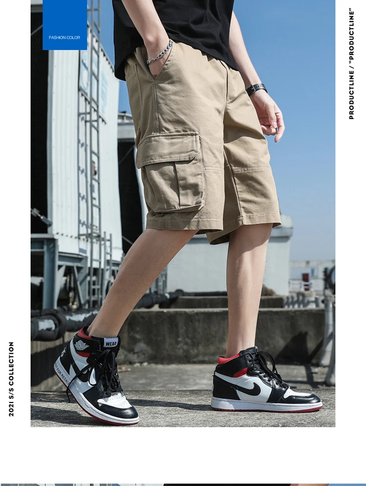 casual shorts Hot Shorts Man Summer Fashion Camo Multi Pockets Shorts Casual Loose Jogging Pants Mens Street Hip Hop Straight Short Trousers casual shorts for men