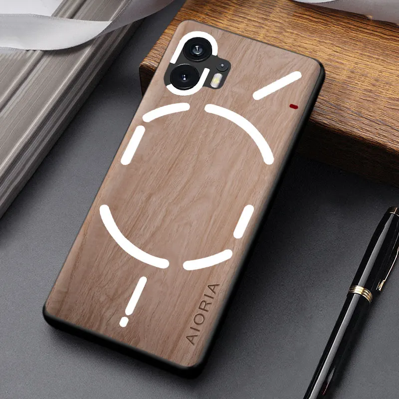 Stylish Wooden Pattern PU Leather Phone Case Cover