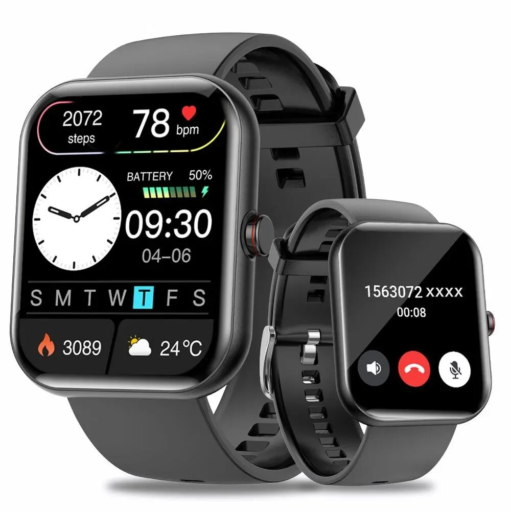 

2023 Voice Calling Smart Watch Men Women Sports Health Blood Oxygen Heart Rate Monitor Smartwatch For Xiaomi IOS Android