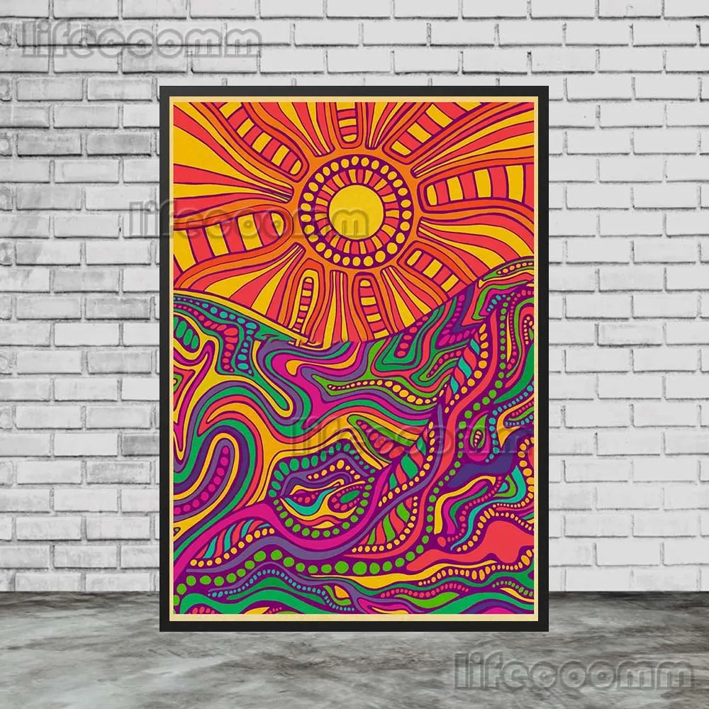 Celestial Bohemian Canvas Art: Sun, Moon, Stars & Planets Wall Decor