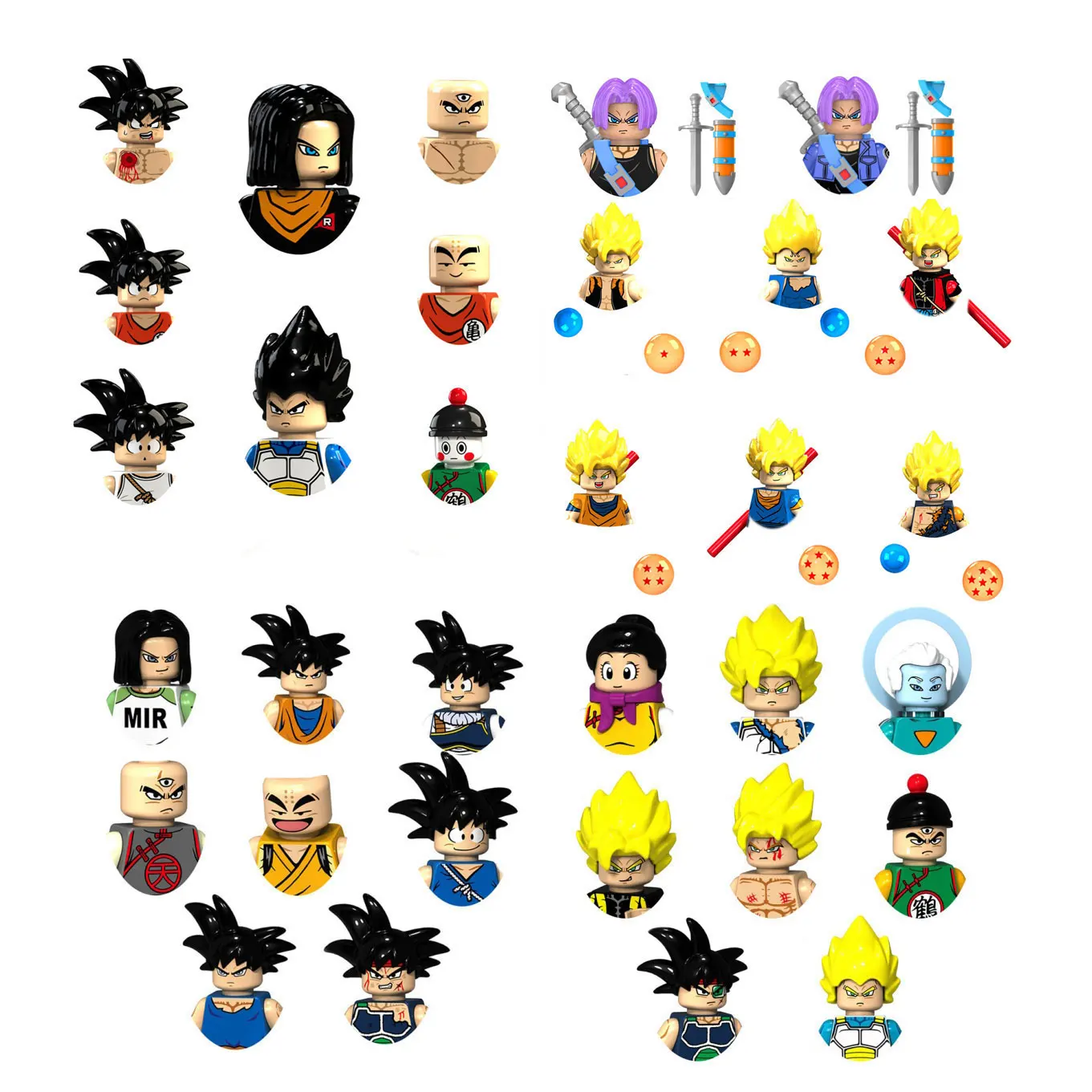 KT1007 KT1009 KT1011 Japan Abenteuer-TV-Shows Mini mit Bällen Actionfiguren Lernspielzeug für Kinder Geschenke