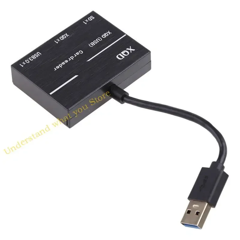 J60A 미니 카드 리더+ 3USB3.0 허브 2 MS TF 카드 리더 및 노트북을위한 휴대용 5GBPS 빠른 HDD 스플리터