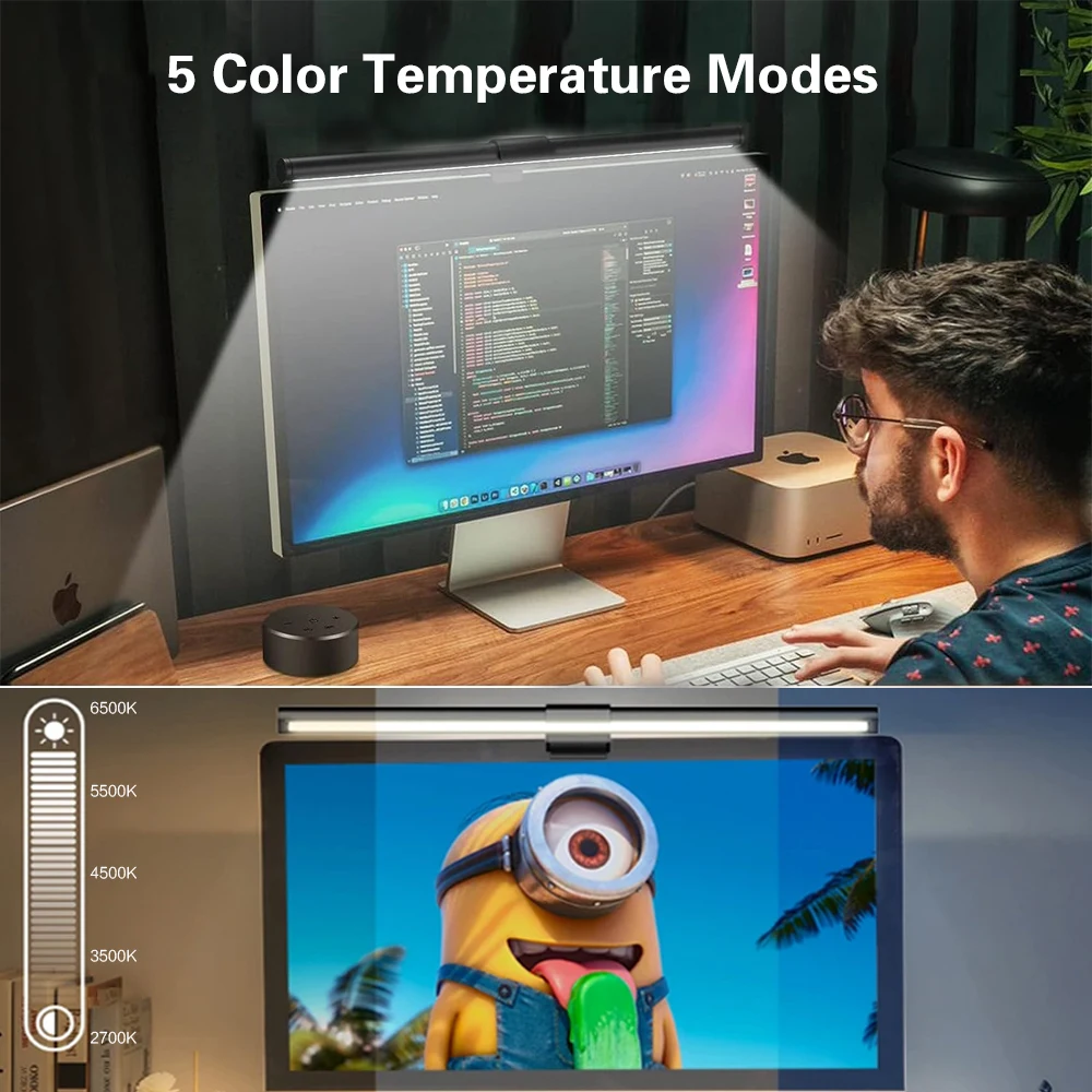 PROSmart Computer Monitor Light Bar: Screen LED Lamp USB Powered With Stepless Dimming Hue - View #5