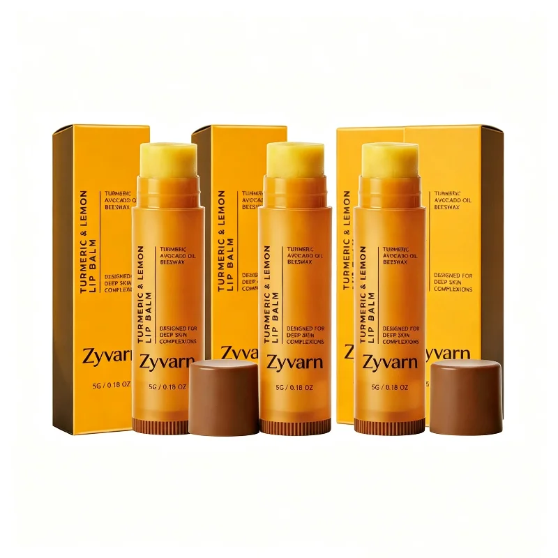 Revitalizing Lemon Turmeric Lip Balm - Deep Nourishment & Moisture, Gentle Exfoliation, Winter Defense Against Dryness