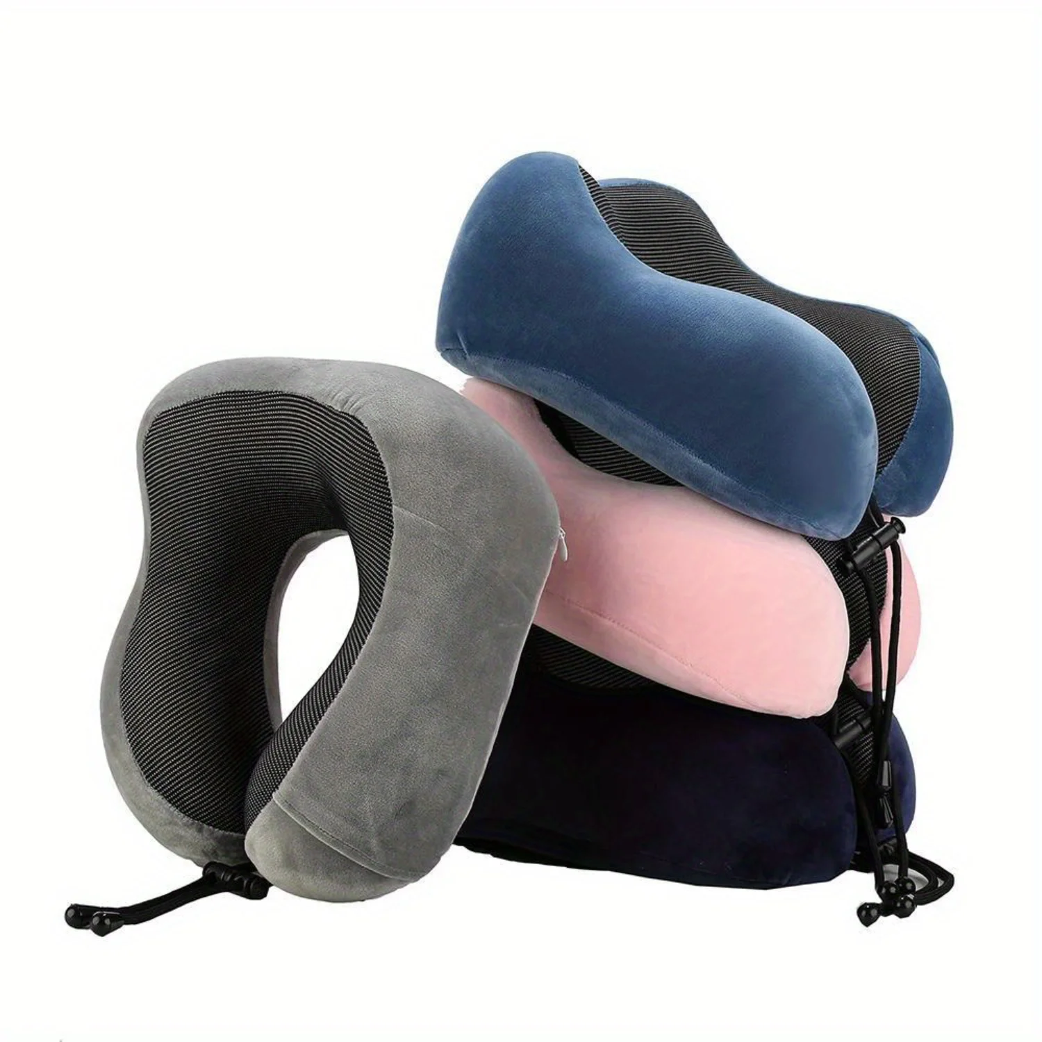 1pc U Shaped Memory Foam Neck Pillow, Soft Portable Travel Pillow Massage Neck Cervical Airplane Train Car Pillow, Cervical Trav
