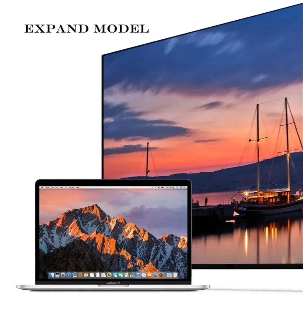 USB C To HDMI-Compatible VGA Type-C Digital AV Multiport Adapter Thunderbolt 3 Converter To 4K 1080P Fast Charging for MacBook