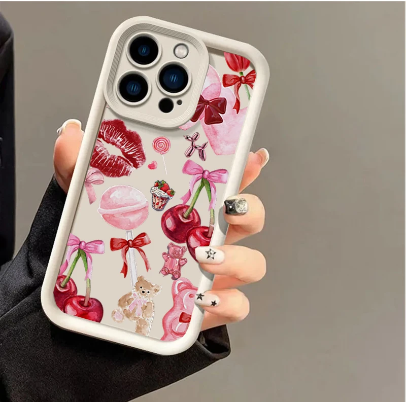 Lips Kiss Print Phone Case