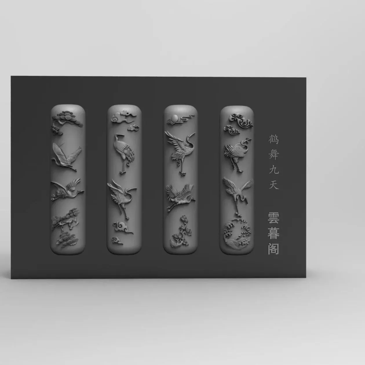 1pc  Red-crowned Crane 3D Nail Acrylic Mold Nail Art Mould Silicone Nail Art Templates Nails Mold For DIY Nail Decoration