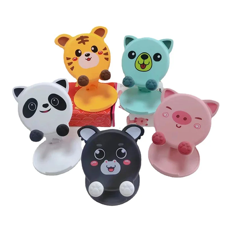Phone Holder Universal Kawaii Desktop Cell Phone Tablet Stand Adjustable Korean Stationery Desk Organizer