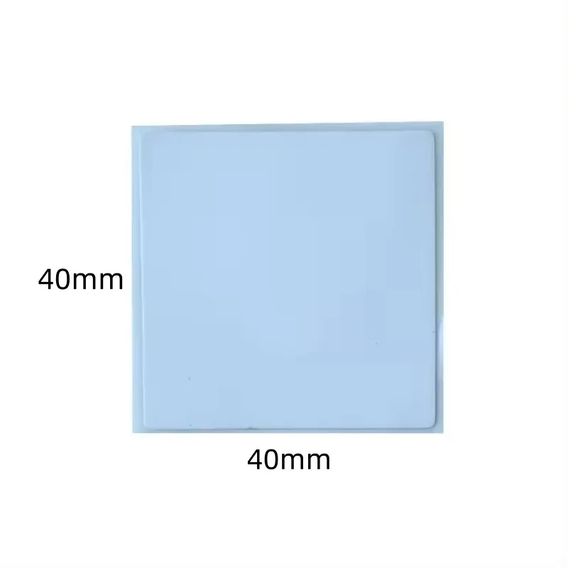 소프트 라벨 RF 도난 방지 라벨, EAS 슈퍼마켓 화장품, 도난 방지 스티커, 흰색, 3000 개/ctn, 40X40MM