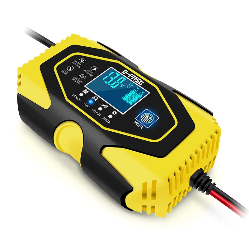 

12V 24V Starting Auto Car Battery Charger Smart Digital Charge For Gel AGM Lithium LiFePo4 Wet Lead Acid Battery