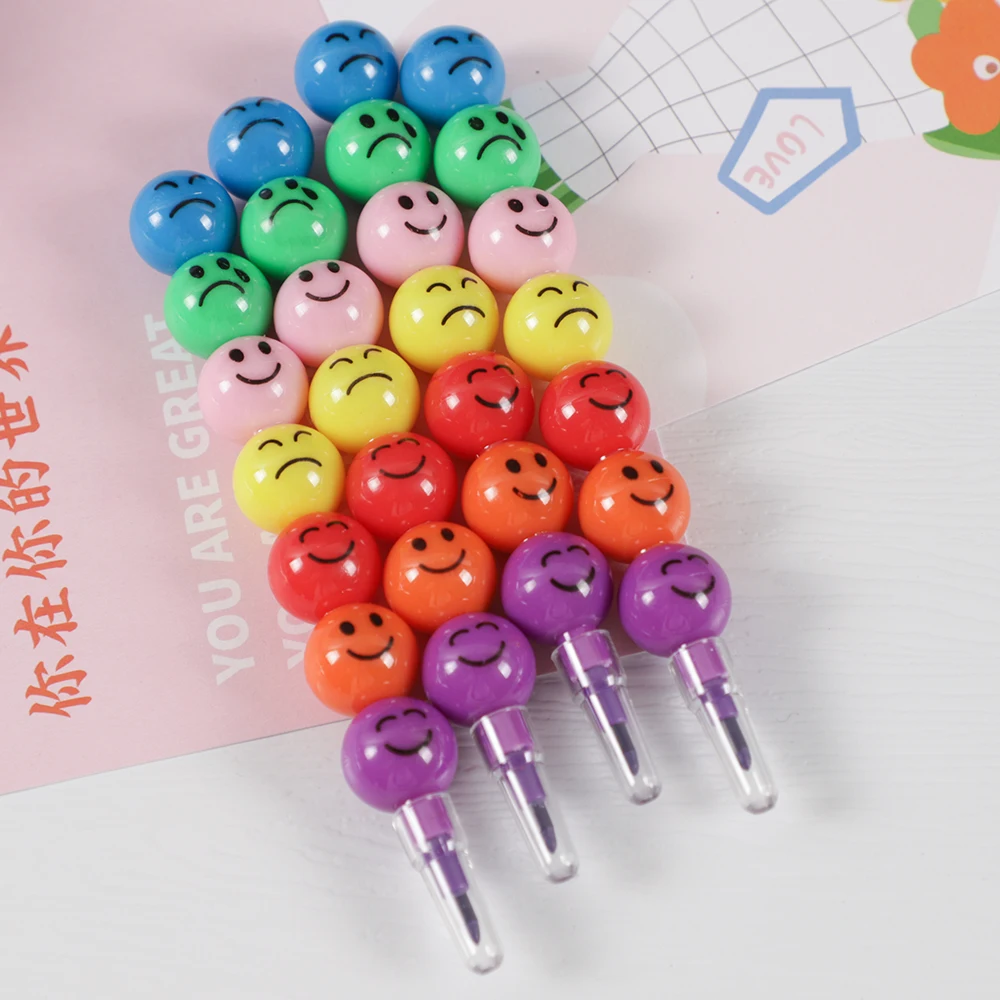 Building Block Toys Lollipop Crayon/Pencil Graffiti Pen 10 Pcs For Children Birthday Party Favors Student Back To School Gifts