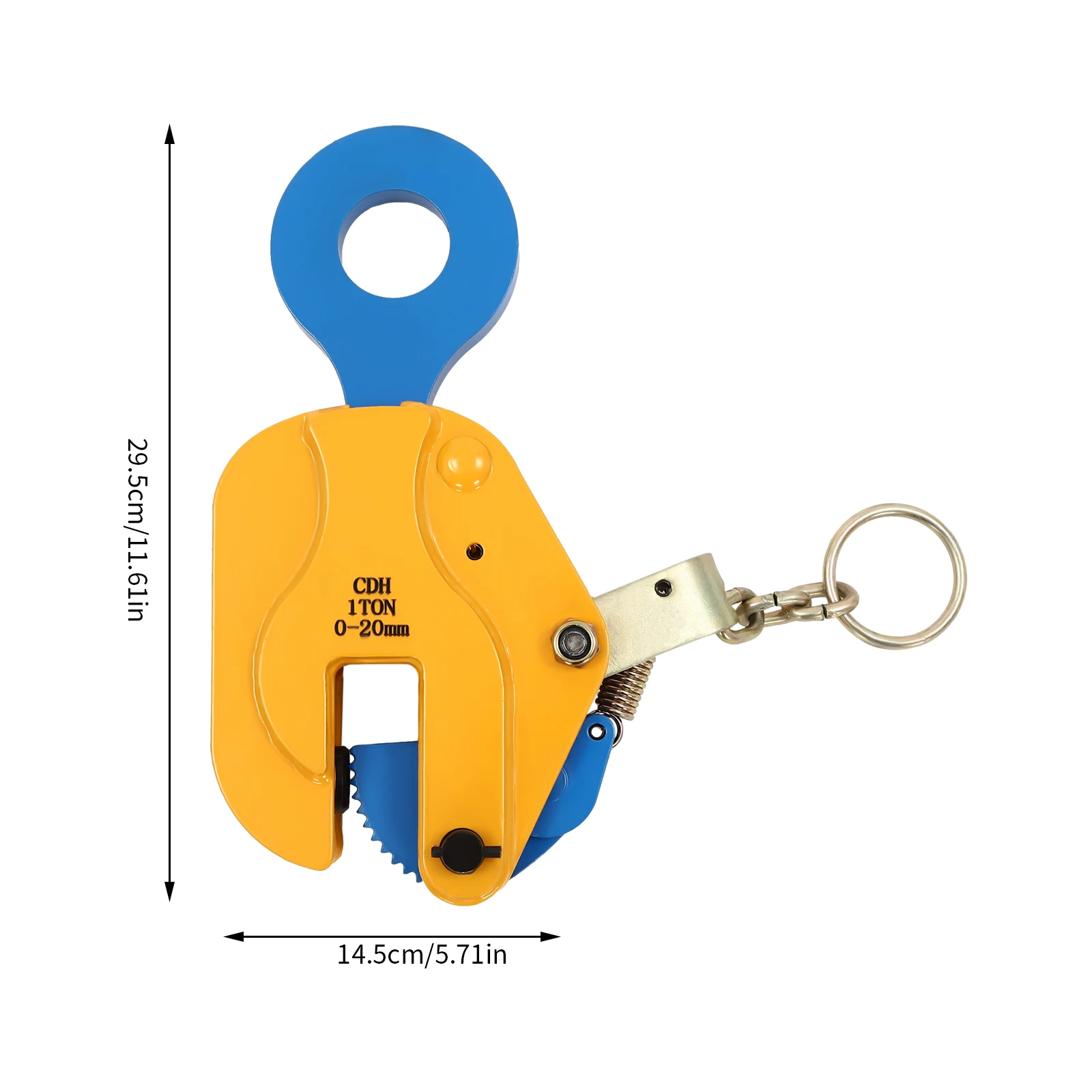 Gelb Blau 1T Vertikale Hebezange Blech-Hebeklemme Hochleistungsplattenklemme für vertikales Heben und Transportieren – Detail 3
