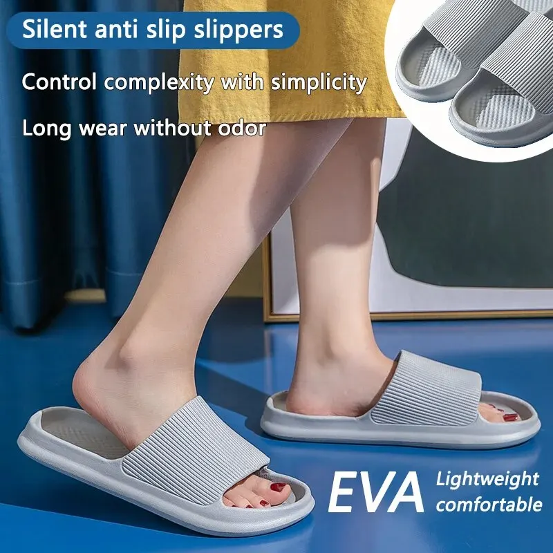 Thick Bottom Sandal Slippers Mute Soft Bottom Indoor Home Slippers