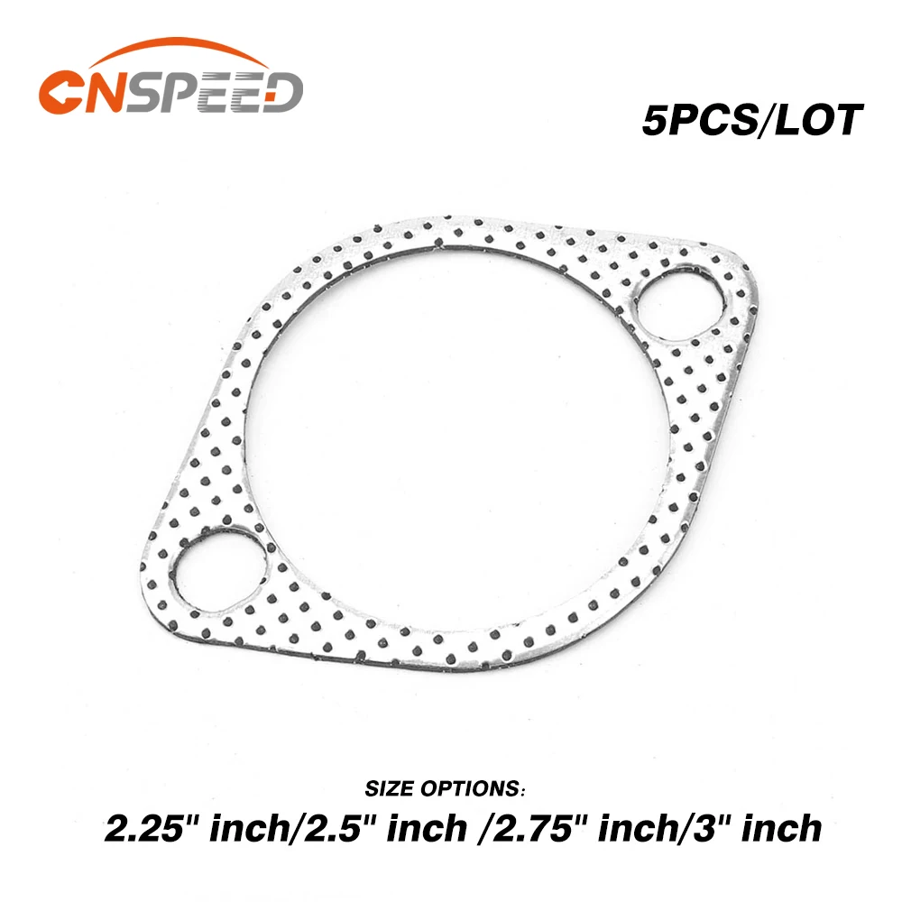 CNSPEED Aluminum 2.75 inch 71mm Car Engine Exhaust Gasket Downpipe Flange Universal Exhaust Pipe Gasket 5pcs/Lot