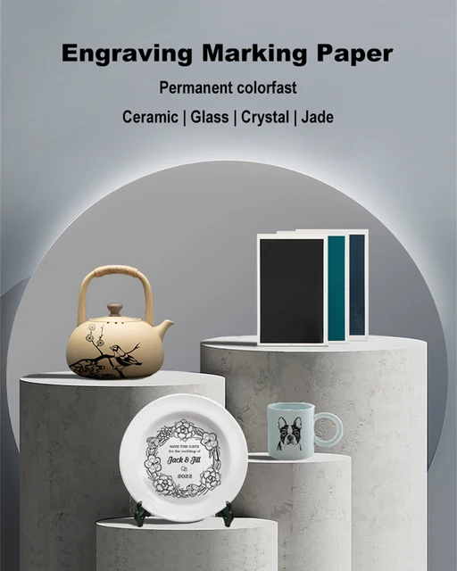 Carta Per Incisione Laser UNIXYZ - Nero Per Ceramica E Vetro - Foto 8