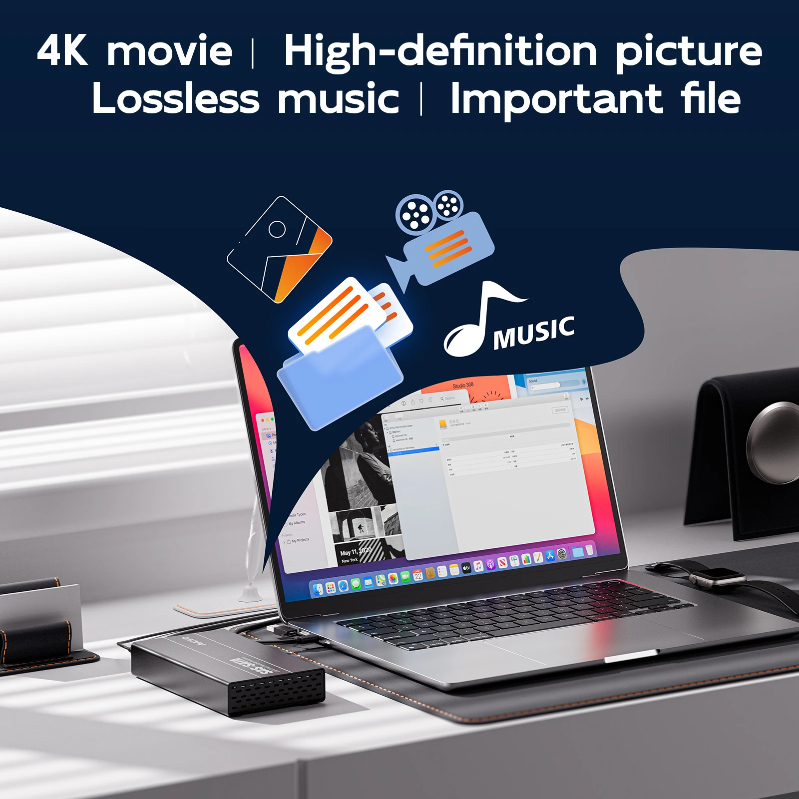 MAIWO 2.5/3.5인치 SAS/SATA HDD 인클로저 알루미늄 SAS SATA to USB3.1 Type-C Gen2 HDD 도킹 스테이션 SATA SAS HDD 케이스 HDD 박스