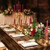 3pcs Brown Wood Grain Tablecloths Rustic Rectangle Plastic Table Covers Farmhouse Table Cloth Decor for Birthday Wedding Party 3