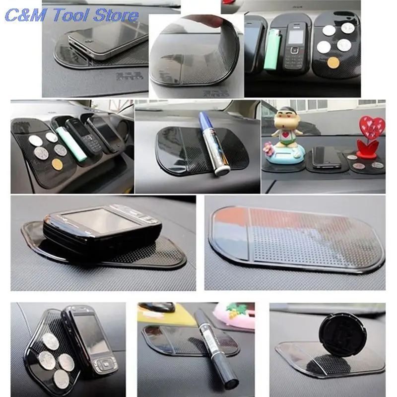 1Pc Car Dashboard Sticky Pad Mat Anti Non Slip Gadget Mobile Phone GPS Holder Interior Anti-slip Mat Accessories