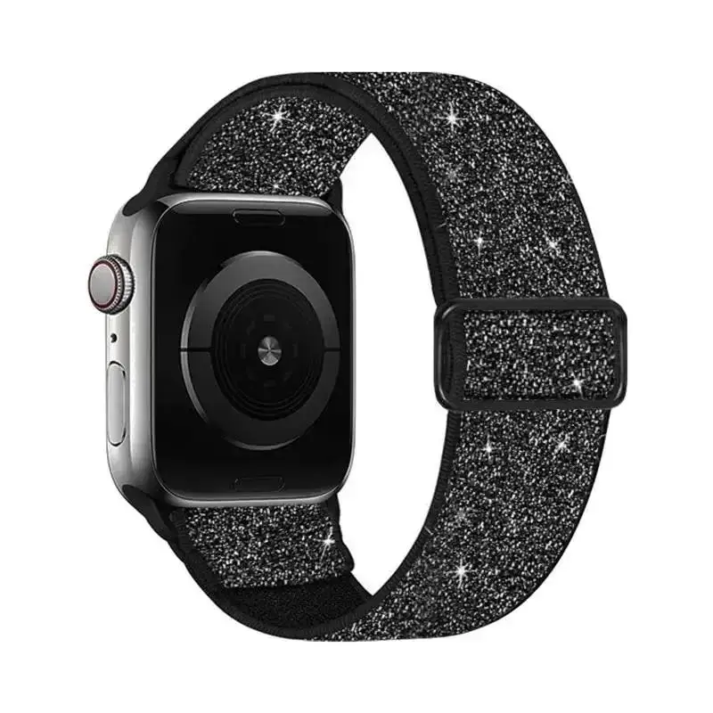 Glitter Elastic Nylon Strap Bracelet