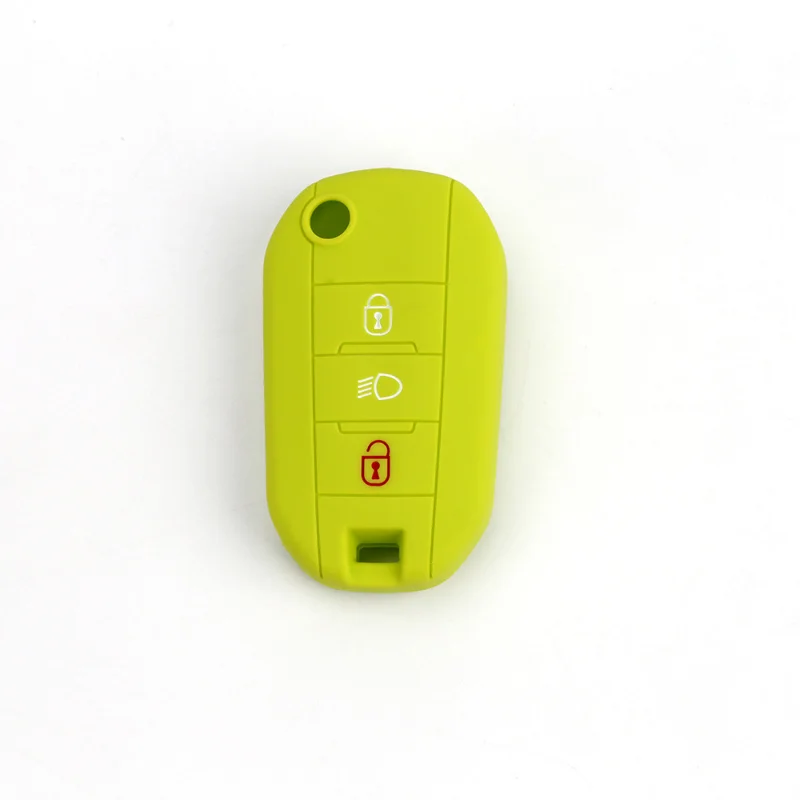 Silicone Car Key Case Cover Skin Holder Fob for Peugeot 208 308 408 508 2008 3008 4008 for Citroen C4 Cactus Picasso C4L C5 C5 key case key case cover car key shell remote control case cover