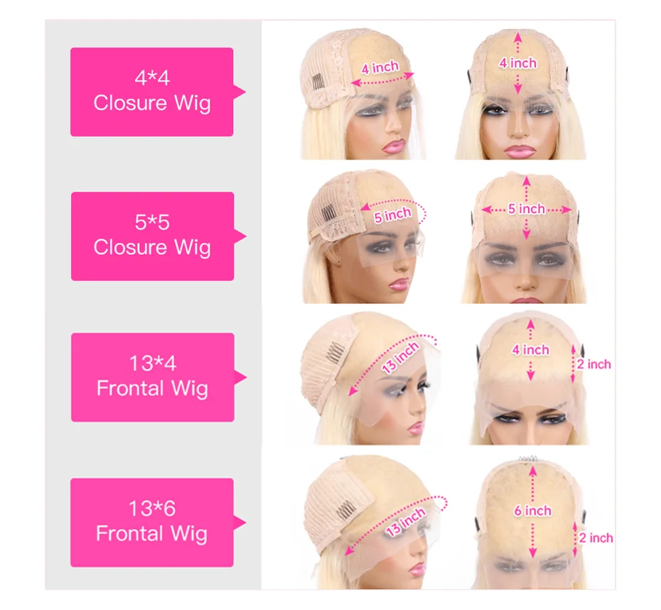 5x5 Lace Closure Perücke Honigblond 613 Farbige Perücke Echthaar Vorgezupft Brasilianisch Knochenglatt 13x4 13x6 Lace Frontal Perücken – Detail 15